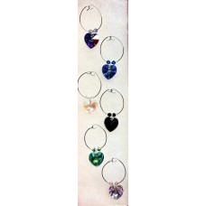 004 marqueurs pour verres à vin Coeurs